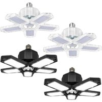 Pendelleuchten & Hängelampen Leichte verformbare Garagen-Deckenleuchte für Heimlager-Werkstattlampe Klappbare Verformungslampe - 2PC Weiß von HIGHSAM