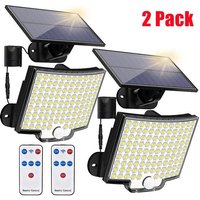 Solarlampen 106LED 4 Modi IP65 5M Bewegungssensor - 2 Pack Solarlampen 106LED 4 Modi IP65 5M Bewegungssensor - 2 Pack von HIGHSAM