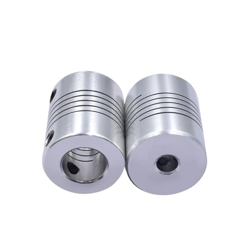 2 Stück D19 * L25 Aluminium flexible Backenwellenkupplung 5 6,35 8 10 mm Schrittmotor-Koppler Encoder Graviermaschine Envio Gra(8mm to 10mm) von HIHSYEWYB