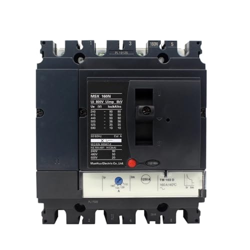 MCCB 3P 4P Schaltleistung einstellbar 120A 160A MSX-160N Vigi Kompaktleistungsschalter(3,160A) von HIHSYEWYB