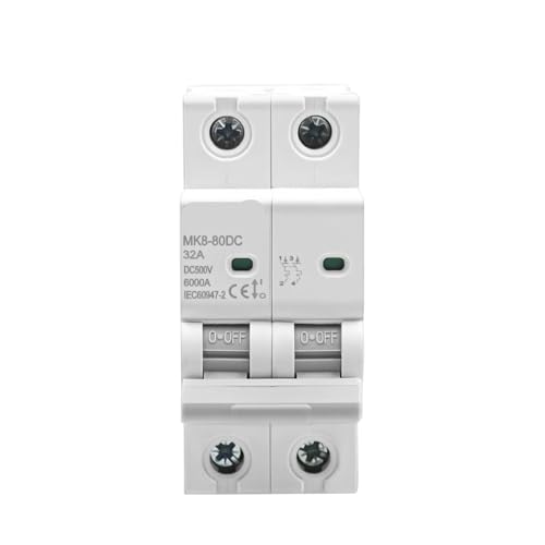 MK8-80M DC-Miniatur-Leistungsschalter 2P 32A 500VDC Überlast-Kurzschlussschutz schützt das PV-Modul von HIHSYEWYB