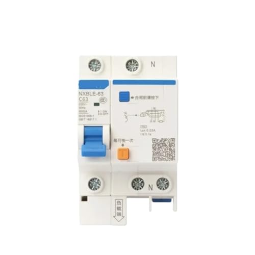 NXBLE-63 Haushalts-1P+N-Leistungsschalter C10A C16A C20A C32A Leckageschutz-Luftschalter DZ47LE(16A) von HIHSYEWYB