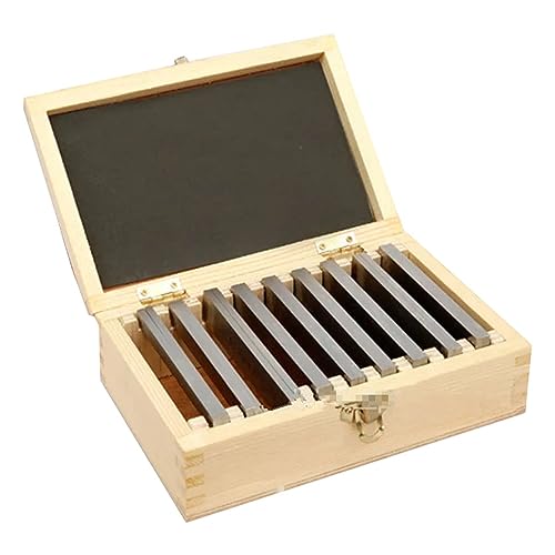 Einstellblöcke, 18 Stück/9 Paar hochpräzise gefertigte Parallel-Messplatten-Messblöcke, 100 mm x (10–42 mm) CNC-Fräsplatten-Set Holzbearbeitungswerkzeuge von HIHUPTRW