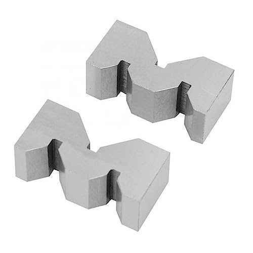 Einstellblöcke, 2 Stück hochpräziser Kohlenstoffstahl, M-Typ V-Block 50 mm for Plattform-Messwerkzeug V-Block 50 mm/75 mm Holzbearbeitungswerkzeuge(50mm set) von HIHUPTRW