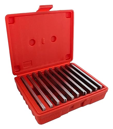 Einstellblöcke, 20 Stück gehärtete Parallelen-Werkzeuge, 6 Zoll lang, 1/8 Zoll breit und 1/2 bis 1-5/8 dicker Stahl, hochpräzises Parallelen-Stangen-Set Holzbearbeitungswerkzeuge Einstellblöcke, 20 Stück gehärtete Parallelen-Werkzeuge, 6 Zoll lang, 1/8 Zoll breit und 1/2 bis 1-5/8 dicker Stahl, hochpräzises Parallelen-Stangen-Set Holzbearbeitungswerkzeuge von HIHUPTRW