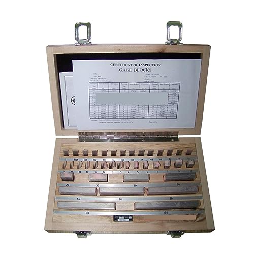 Einstellblöcke, 38-teilig, Güteklasse 0, Blocklehrensatz, (1,005–100 mm) Holzbearbeitungswerkzeuge von HIHUPTRW