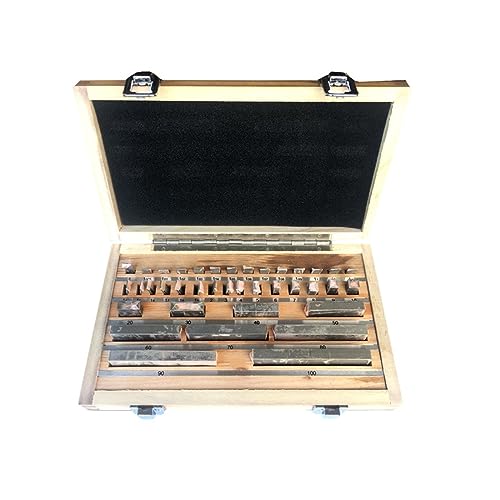 Einstellblöcke, 47-teiliges Set 1 Grade 0 Grade Inspection Block Gauge Test Caliper Blocks Measurement Instruments Holzbearbeitungswerkzeuge(Grade 1) von HIHUPTRW