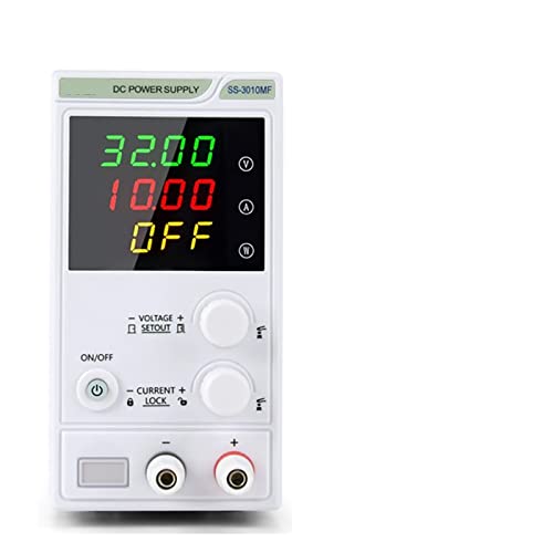 Labor-DC-Netzteil Einstellbare 4-stellige Mini-Labortisch-Netzteilquelle Speicherfunktion Spannungsregler Für Videoüberwachung, Radio(ABF-3010MF set2) von HIHUPTRW