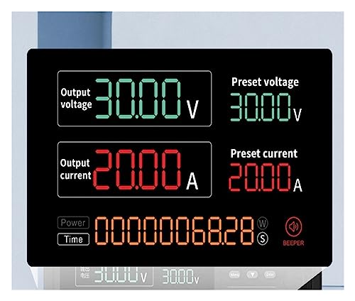 Programmierbares, geregeltes Gleichstromnetzteil, 30 V, 30 A, einstellbare Konstantspannung und Konstantstrom, programmierbares Gleichstromnetzteil Für Videoüberwachung, Radio(2050PC) von HIHUPTRW