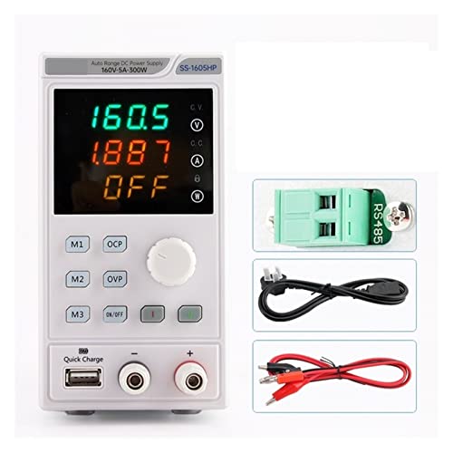 Variables DC-Netzteil mit Speicherfunktion 40 A 20 V 300 W Laborprogrammierbare Laborbank-Netzteilquelle Einstellbar Für Videoüberwachung, Radio(SS-1605HP) von HIHUPTRW