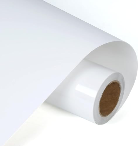 HIKENRI Plotterfolie Textil, HTV Vinyl Wärmeübertragungsfolie Plotter Weiß 30.5×305cm, Vinylfolie Plotter Selbstklebend, Flexfolie, Bügelfolie für DIY Kleidungsstücke,Taschen,Plotter,Basteln HIKENRI Plotterfolie Textil, HTV Vinyl Wärmeübertragungsfolie Plotter Weiß 30.5×305cm, Vinylfolie Plotter Selbstklebend, Flexfolie, Bügelfolie für DIY Kleidungsstücke,Taschen,Plotter,Basteln von HIKENRI