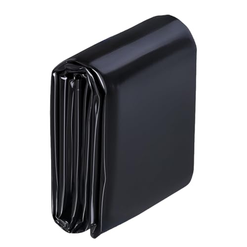 HIKENRI Teichfolie Schwarz Vorgeformte Hochleistungsfolie,0.2MM Stärke Kleine Teichplane,Kann Deutlich Gesehen Werden Teichfolie Restposten,Für Wasser Garten Brunnen,Koi Fische (Schwarz 3x4M) von HIKENRI