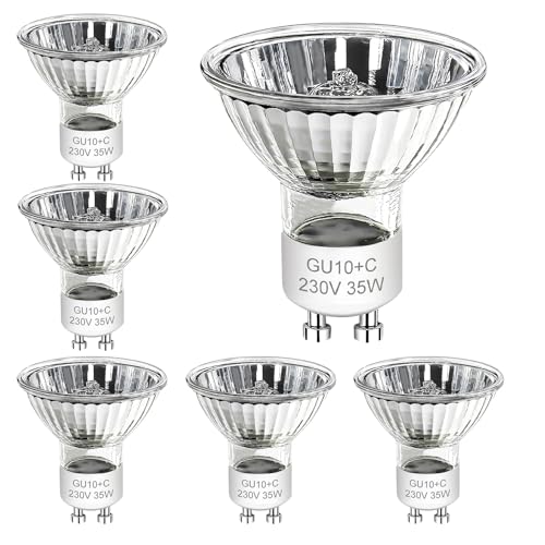 HIKLINK 6er Pack GU10 35W Halogenstrahler, Halogenlampen GU10 Dimmbar, Halogen Leuchtmittel 2800K Warmweiß 420LM Glühbirne, 230V Halogen für Küche, Büro, Zuhause HIKLINK 6er Pack GU10 35W Halogenstrahler, Halogenlampen GU10 Dimmbar, Halogen Leuchtmittel 2800K Warmweiß 420LM Glühbirne, 230V Halogen für Küche, Büro, Zuhause von HIKLINK