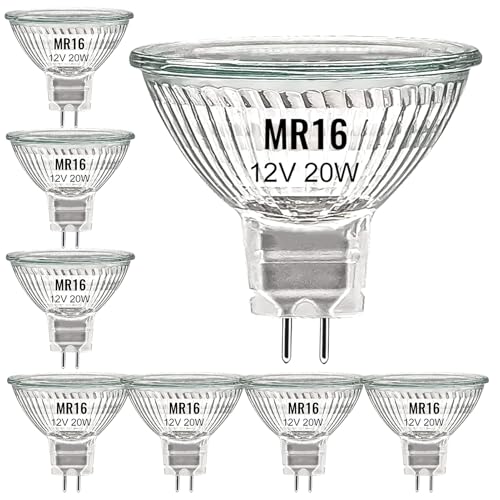 HIKLINK 8er Pack MR16 GU5.3 Halogen 12V 20W Halogenstrahler, Dimmbar 2800K Warmweiß 240LM Lange Lebensdauer GU5.3 Halogen für Landschaftsbeleuchtung, Schienenbeleuchtung, Einbaubeleuchtung HIKLINK 8er Pack MR16 GU5.3 Halogen 12V 20W Halogenstrahler, Dimmbar 2800K Warmweiß 240LM Lange Lebensdauer GU5.3 Halogen für Landschaftsbeleuchtung, Schienenbeleuchtung, Einbaubeleuchtung von HIKLINK