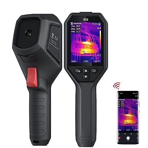 HIKMICRO Wärmebildkamera B01 256 x 192 IR Auflösung, 25 Hz Bildwiederholrate, Wifi Handheld Infrarot-thermokamera 49.152 Pixel 3.2 Zoll LCD Bildschirm wärmebildkameras von HIKMICRO