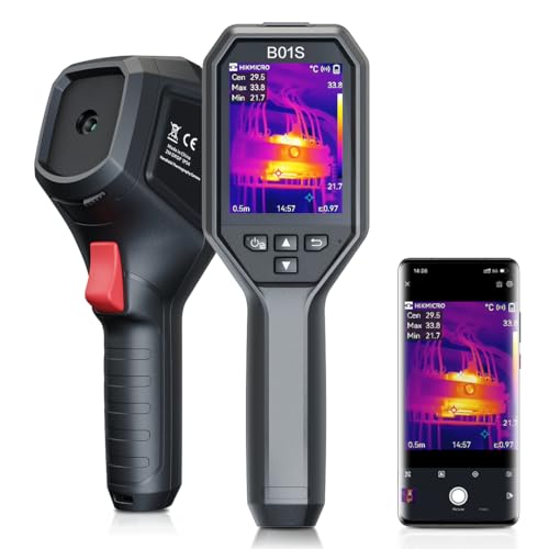 Wärmebildkamera HIKMICRO B01S SuperIR 256x192 IR-Auflösung, WiFi, 25Hz, 3,2" LCD Display mit einer Auflösung von 640x480 Bildpunkten Infrarotkamera, NETD<40mk, -20°C~550°C Thermokamera mit PC-Analyse Wärmebildkamera HIKMICRO B01S SuperIR 256x192 IR-Auflösung, WiFi, 25Hz, 3,2" LCD Display mit einer Auflösung von 640x480 Bildpunkten Infrarotkamera, NETD<40mk, -20°C~550°C Thermokamera mit PC-Analyse von HIKMICRO
