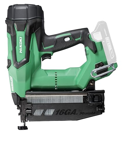 HIKOKI Akku Stift Nagler NT1865DBSL (18V, (2,0 Ah) Li-ion Akkus, Stiftlänge: 25-65 mm, Stifttype: SK-Stift (16 Ga), Eintreibgeschwindigkeit: 3 Stück pro Sek.) Lieferumfang alles im HSC IV Koffer. von HIKOKI