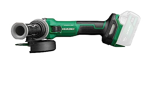 HiKOKI Akku-Winkelschleifer G1812DE (18V, 115 mm, Brushless, M14, Spindelarretierung, Soft-Start, Zubehör, ohne Akku und Ladegerät) von HIKOKI