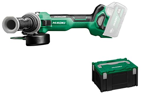 HiKOKI Akku-Winkelschleifer G1813DA (18V, Brushless, Spindelarretierung, Soft-Start, Zubehör) von HIKOKI