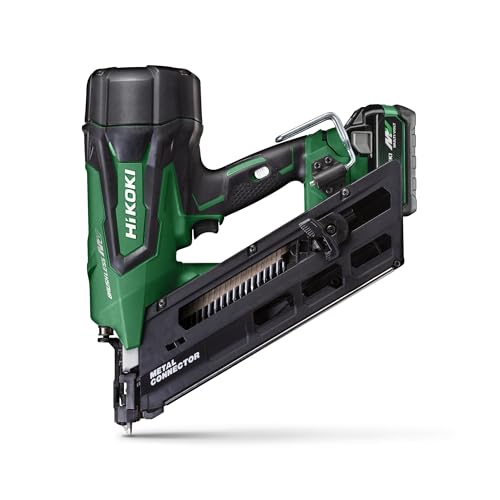 HiKOKI Akku-Ankernagler 34° - 36 V, 38-64 mm Nägel, 2 Nägel/Sek. - Brushless Motor, werkzeuglose Tiefeneinstellung, bis zu 900 Nägel pro Ladung - Ohne Akku und Ladegerät - Inkl. Aufbewahrungskoffer HiKOKI Akku-Ankernagler 34° - 36 V, 38-64 mm Nägel, 2 Nägel/Sek. - Brushless Motor, werkzeuglose Tiefeneinstellung, bis zu 900 Nägel pro Ladung - Ohne Akku und Ladegerät - Inkl. Aufbewahrungskoffer von HIKOKI