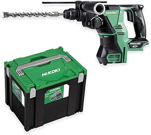 HiKOKI Akku Bohr- und Meißelhammer DH36DPA (36V, 3 J, SDS-plus, Bohrleistung in Beton 12 mm, LED-Licht, Brushless, inkl. Transportkoffer, ohne Akku und Ladegerät) von HIKOKI