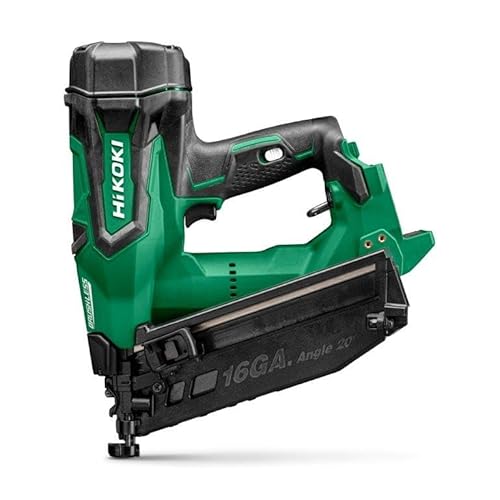 HiKOKI Akku Stiftnagler - 18 V, Brushless, 16 Gauge, 20° Winkel, Air Spring Drive, 32-65 mm Nägel, inkl. praktischem Koffer - Leicht und kompakt (ohne Akku und Ladegerät) von HIKOKI