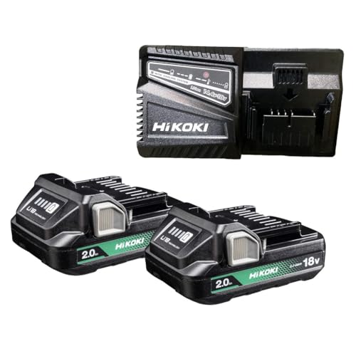 Hikoki 18V 2,0Ah BSL1820M Akku Set + Ladegerät UC18YSL von HIKOKI