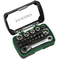 Hikoki 750362 Sortierter Steckschlüsseleinsatzsatz Ratsche 1/4'' 24-teilig von HIKOKI