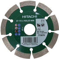 Pro universal segmentierte Diamanttrennscheibe D115 mm Bohrung 22,2 mm – hitachi Hikoki 773070 von HIKOKI