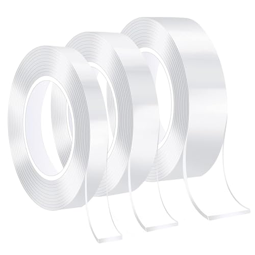 Beidseitiges Klebeband Doppelseitig Ablösbar,3 Rollen Doppelseitiges Klebeband Extra Starkes,Nano Klebeband Doppelseitig,Doppelseitiges Klebeband Extra Stark Transparent,Nano Tape für Zuhause,Foto Beidseitiges Klebeband Doppelseitig Ablösbar,3 Rollen Doppelseitiges Klebeband Extra Starkes,Nano Klebeband Doppelseitig,Doppelseitiges Klebeband Extra Stark Transparent,Nano Tape für Zuhause,Foto von HIKPACKER