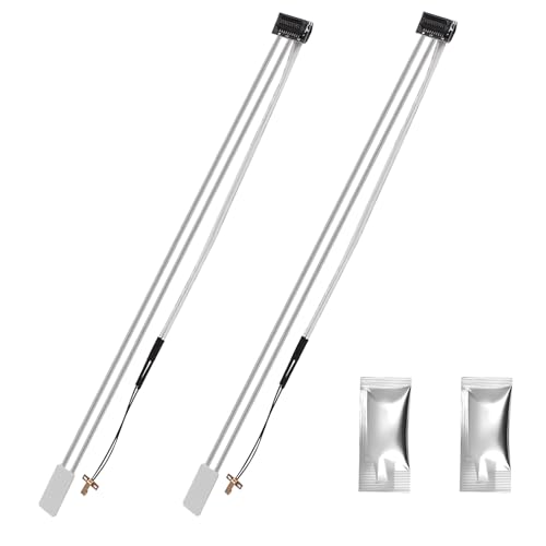 HIKUDIY 24V 48W 300℃ Hochtemperatur-Keramikheizer und Thermistor mit Wärmeleitpaste, Befestigungsclip für Bambu Lab A1/A1 Mini 3D-Drucker, 2 Stück von HIKUDIY