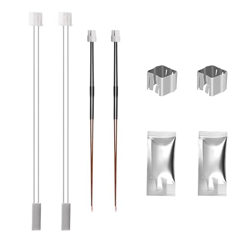 HIKUDIY 24V 48W 300℃ Hochtemperatur-Keramikheizer und Thermistor mit Wärmeleitpaste, Befestigungsclip für Bambu Lab X1/X1C 3D-Drucker, 2 Stück von HIKUDIY