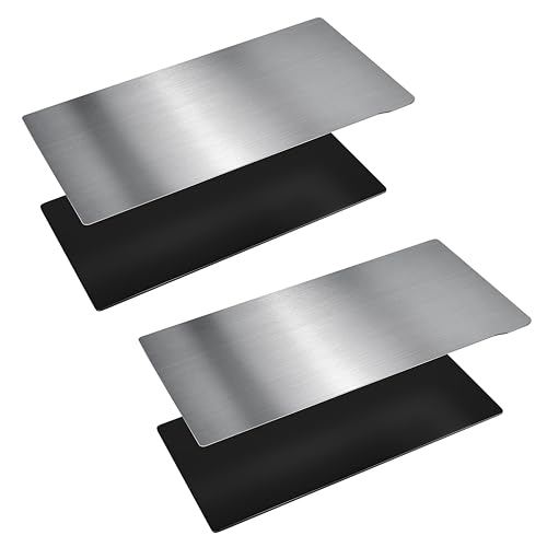 HIKUDIY 2PCS Flexible Bauplatte, Federstahl Flexibles Bett und magnetische Basisplattform für ELEGOO Mars 5/Mars 5 Ultra/Mars 4 LCD/Mars 4 Ultra LCD/DLP 3D Drucker, 160x96mm von HIKUDIY