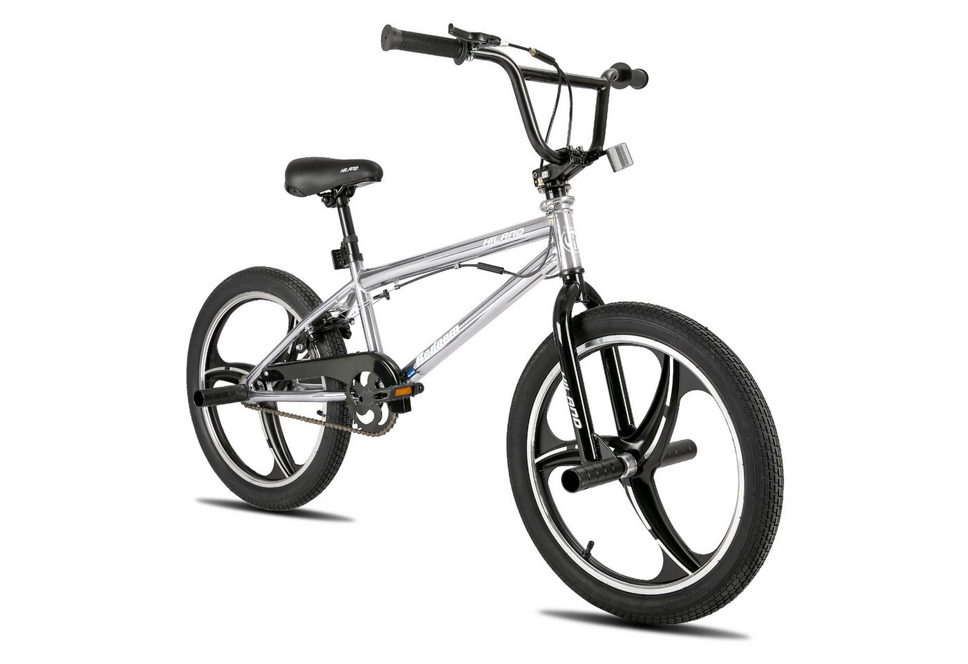 HILAND BMX-Rad 20 Inch 3 Spoke Kids BMX Bike for Boys Girls Ages 5-12, 360 Degree Rotor Freestyle, 4 Pegs Single Speed von HILAND