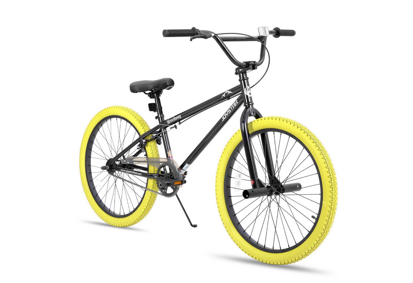 JOYSTAR Kinderfahrrad 20 Zoll BMX Fahrrad für Jungen Mädchen im Alter von 7-12 Jahren, Freestyle, Doppelbremsen, 2 pegs, Kettenschutz, Singlespeed von JOYSTAR