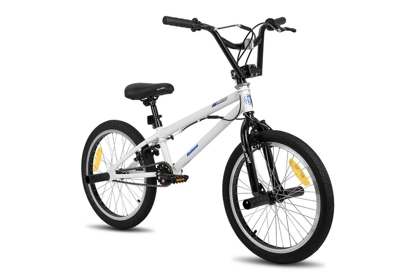 HILAND Kinderfahrrad Redeem 20 Zoll 3 Multiple Speichen BMX für Jungen ab 7-10 Jahre, 1 Gang, Reflektorplatte, Single Speed, 4 Pegs von HILAND