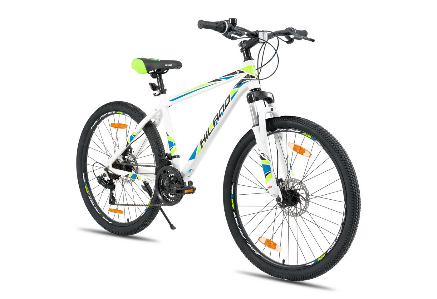 HILAND Mountainbike 26/27,5 Zoll Leichtgewichtiges MTB Jugendliche Herr Damen, Aluminiumrahmen Scheibenbremse Speichenräder Federgabel von HILAND