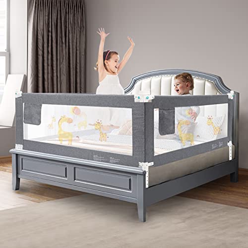 HILEYOLLA Rausfallschutz Bett 150cm, Rausfallschutz Kinderbett Vertikal Angehoben Und Abgesenkt Werden, Rausfallschutz Kinderbett - Nur 1 Stück von HILEYOLLA