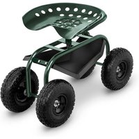 Hillvert - Fahrbarer Gartensitz Rollsitz Garten Gartenhelfer Sitzwagen Gartenwagen 150 kg von HILLVERT
