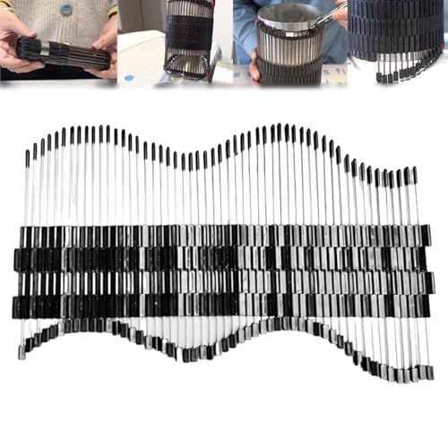 HILQBUFN Multifunktionales Oberflächenprofilierwerkzeug for Rohre, Formwerkzeuge for Profilieren von Oberflächenrohren, anschließbare Konturlehre, Umrisswinkelmessung, Kerbschablonen.(280mm) von HILQBUFN