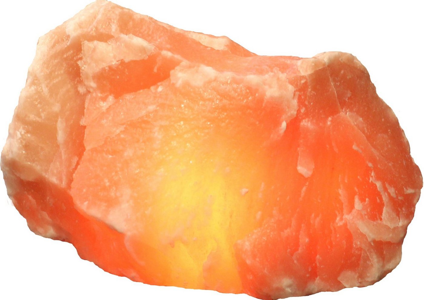 HIMALAYA SALT DREAMS Dekolicht Rock, Leuchtmittel wechselbar, Warmweiß, Handgefertigt aus Salzkristall - jeder Stein ein Unikat, ca.25-30 kg von HIMALAYA SALT DREAMS