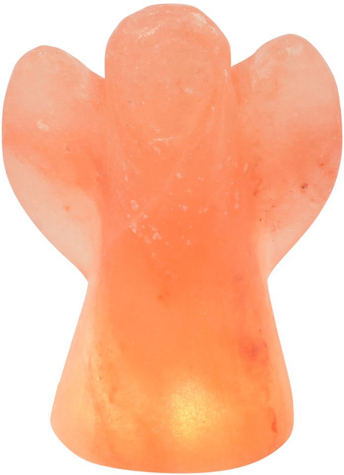 HIMALAYA SALT DREAMS Salzkristall-Tischlampe Fussball, LED wechselbar, Warmweiß, Handgefertigt aus Salzkristall - jeder Stein ein Unikat, H: ca.13 cm von HIMALAYA SALT DREAMS