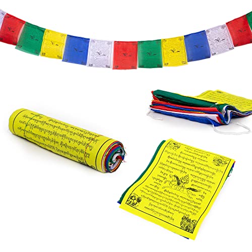 Tibetische Gebetsflaggen, handgefertigt, 20,3 x 25,4 cm Tibetische Gebetsflaggen, handgefertigt, 20,3 x 25,4 cm von HIMALAYAN BAZAAR