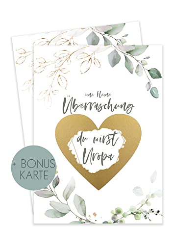 HIMMEL.HERZ.PAPIER Du wirst Uropa - GrünGold von HIMMEL.HERZ.PAPIER