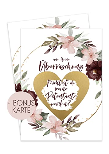 HIMMEL.HERZ.PAPIER Patentante fragen - Patentante geschenk - Willst du meine Patentante sein - Möchtest du meine Patentante werden – Bordeaux HIMMEL.HERZ.PAPIER Patentante fragen - Patentante geschenk - Willst du meine Patentante sein - Möchtest du meine Patentante werden – Bordeaux von HIMMEL.HERZ.PAPIER
