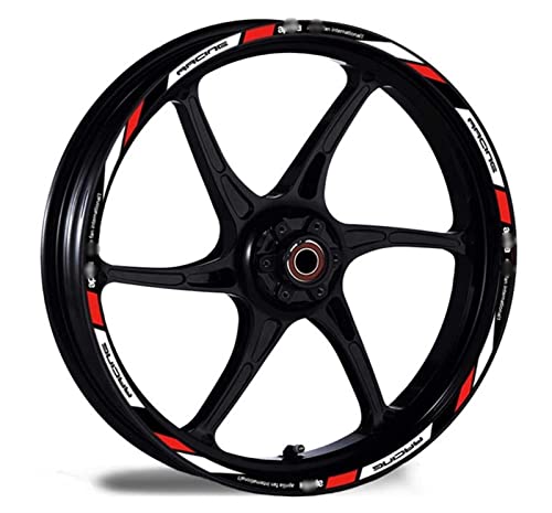 Für Aprilia DORSODURO 750 FACTOR Racing GPR APR RSV RS4 Tuono SR50 Motorrad Reifen Felgen Aufkleber Aufkleber Felgenaufkleber (Color : 7) von HIMNIL