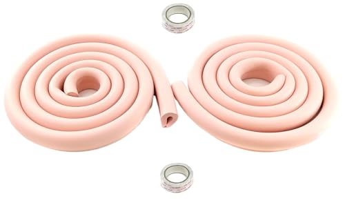 HIMRY® 4 Meter U-förmige Glastisch Kantenschutz, Tisch Möbel Kanten Schwamm Kissen Stoßschutz, Baby-Sicherheits-Tabellen-Schreibtisch Anti-Kollision Streifen (2x2M) Pink KXD7003 Pink von HIMRY