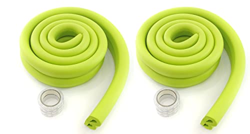 HIMRY® 8 Meter U-förmige Glastisch Kantenschutz, Tisch Möbel Kanten Schwamm Kissen Stoßschutz, Baby-Sicherheits-Tabellen-Schreibtisch Anti-Kollision Streifen (4x2M) Grün KXD7003 Green von HIMRY