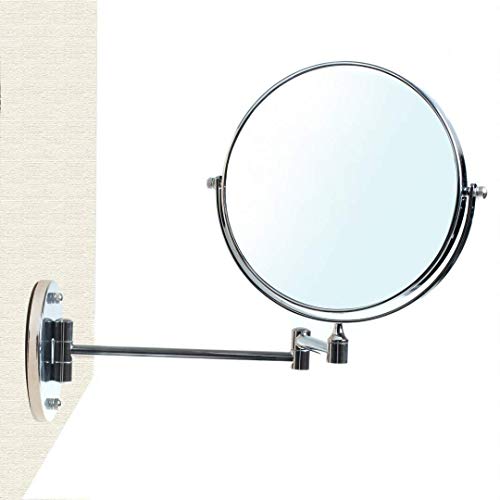 HIMRY Designed Kosmetik Spiegel/Kosmetikspiegel, 8 inch, 360° drehbar. 2 Spiegel: normal und 7 - Fach Vergrößerung, 17,5 cm ø, verchromten, KXD3107-7x von HIMRY