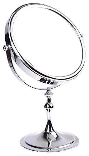 HIMRY Designed Kosmetik Spiegel/Kosmetikspiegel, 8 inch, 360° drehbar. 2 Spiegel: normal und 7 - Fach Vergrößerung, 17,5 cm ø, verchromten, KXD3105-7x von HIMRY